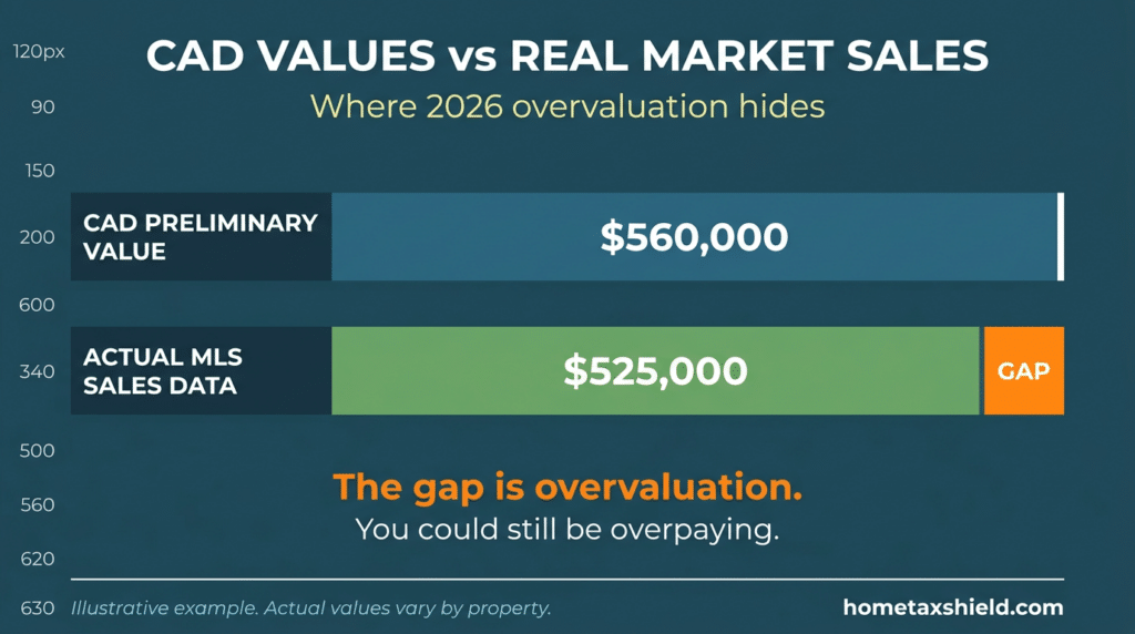 CAD Values vs real market sales