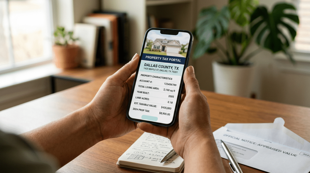 The online property tax protest