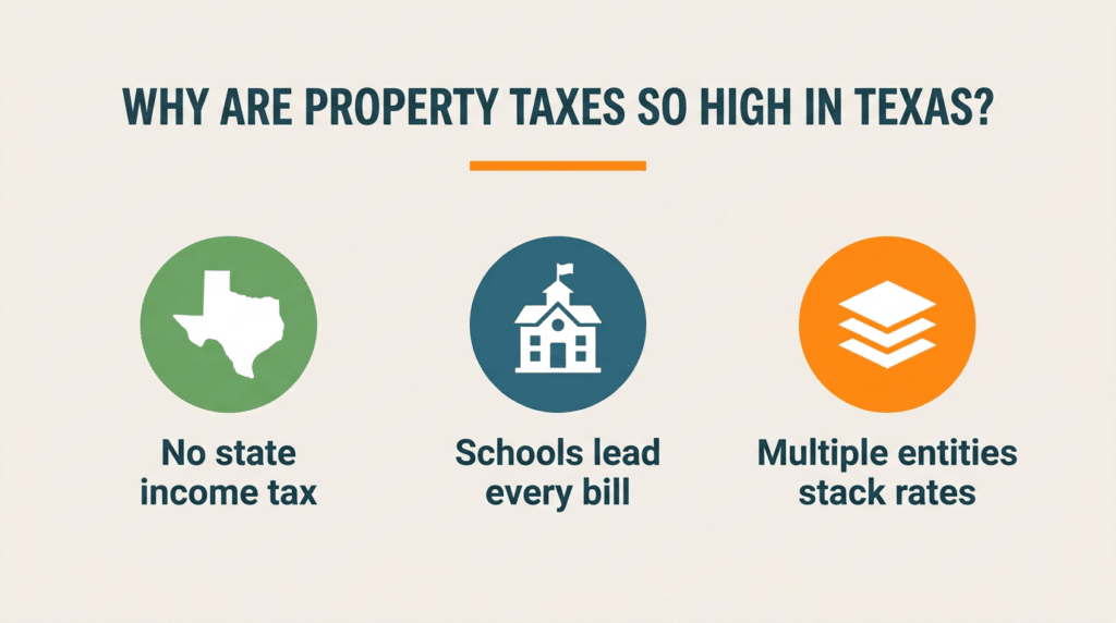 Why are property taxes so high in texas