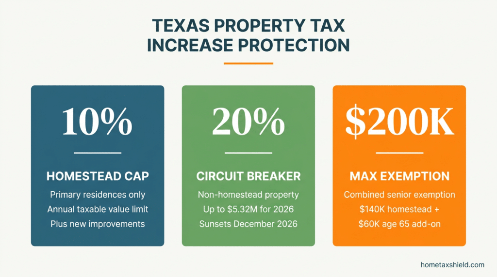 Texas property tax increased protection