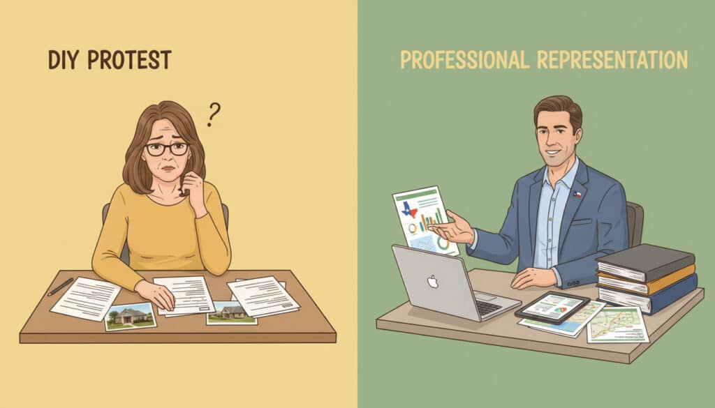 DIY Protest vs hiring professional representation