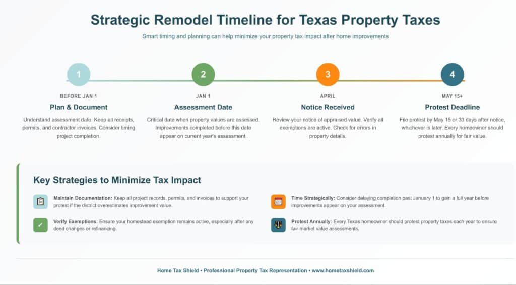 Strategic remodel timeline for texas property taxes 