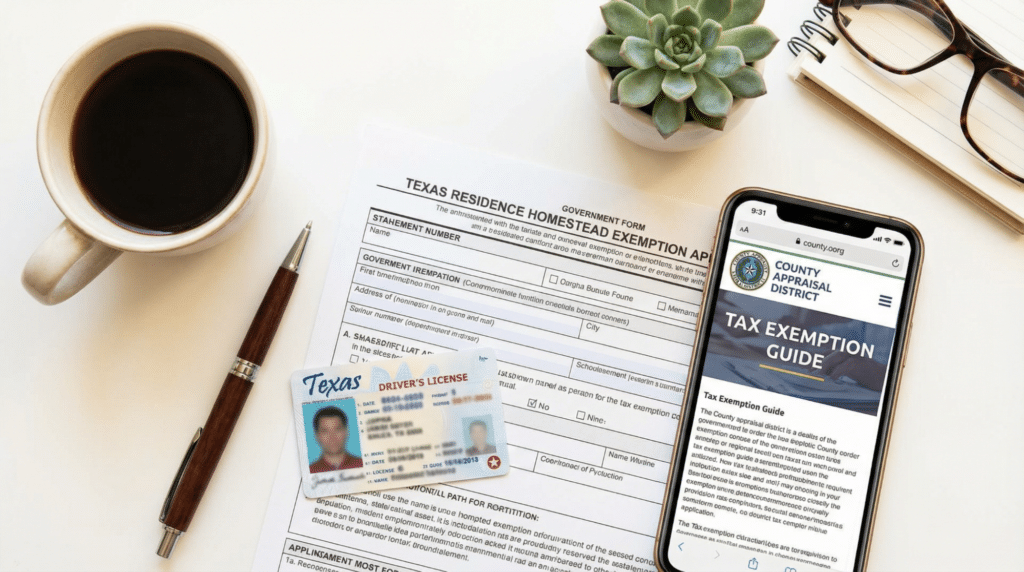 step by step application process for residence homestead exemption