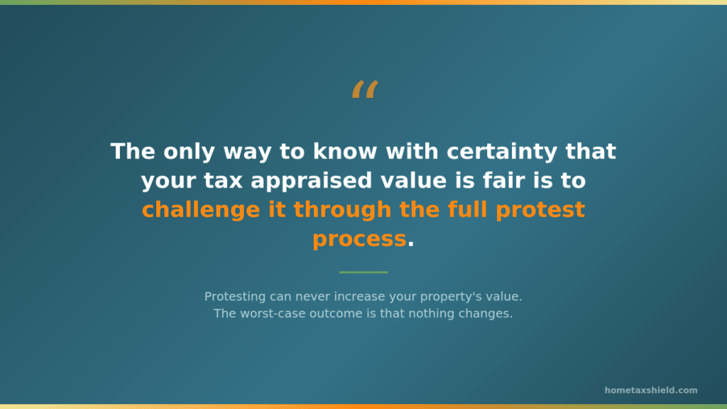 Protesting can never increase your property´s value