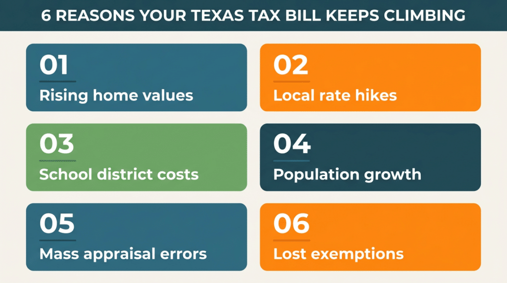 6 reasons your texas tax bill keeps climbing