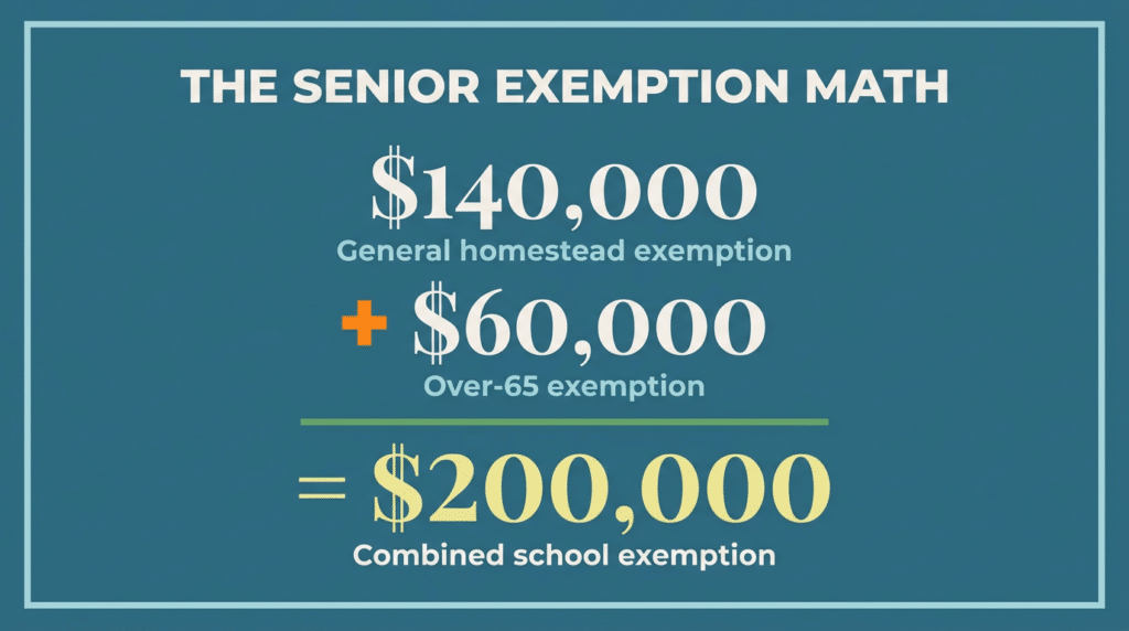 The senior exemption math