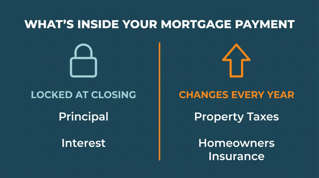 why did my mortgage payment go up property taxes