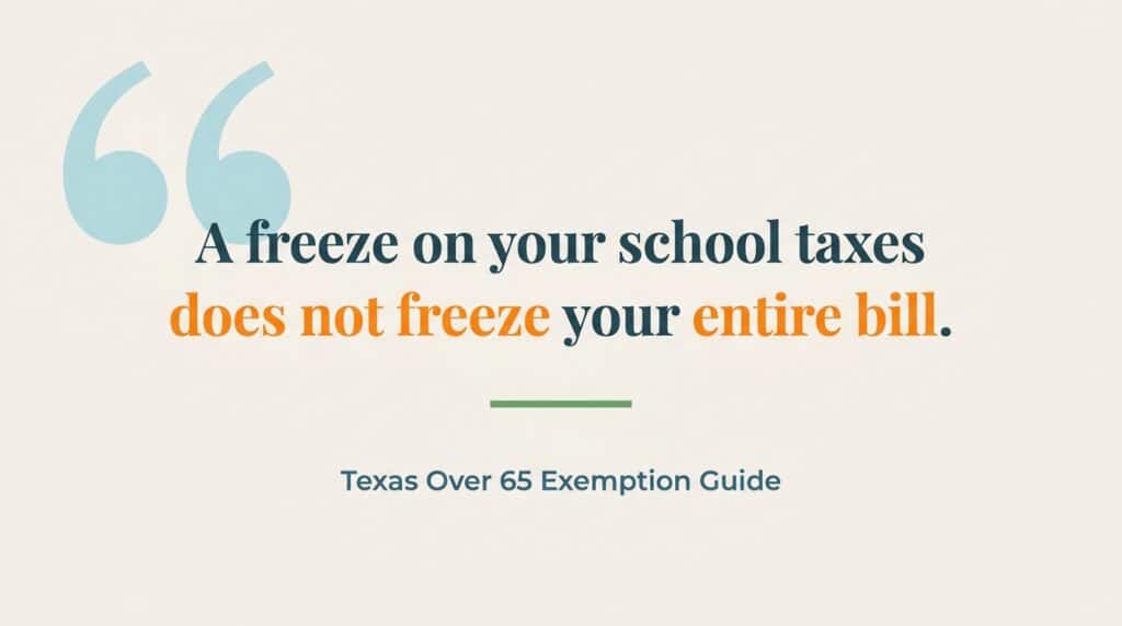 over 65 property tax exemption texas