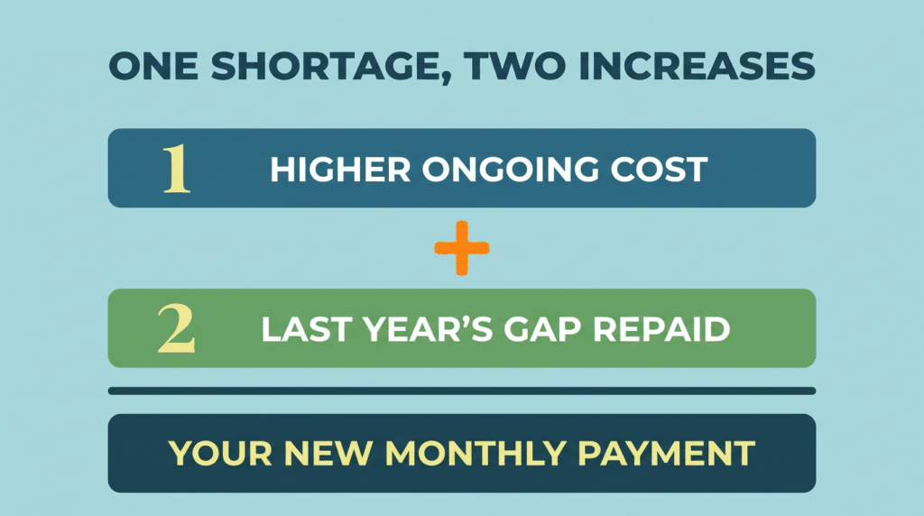 why did my mortgage payment go up property taxes